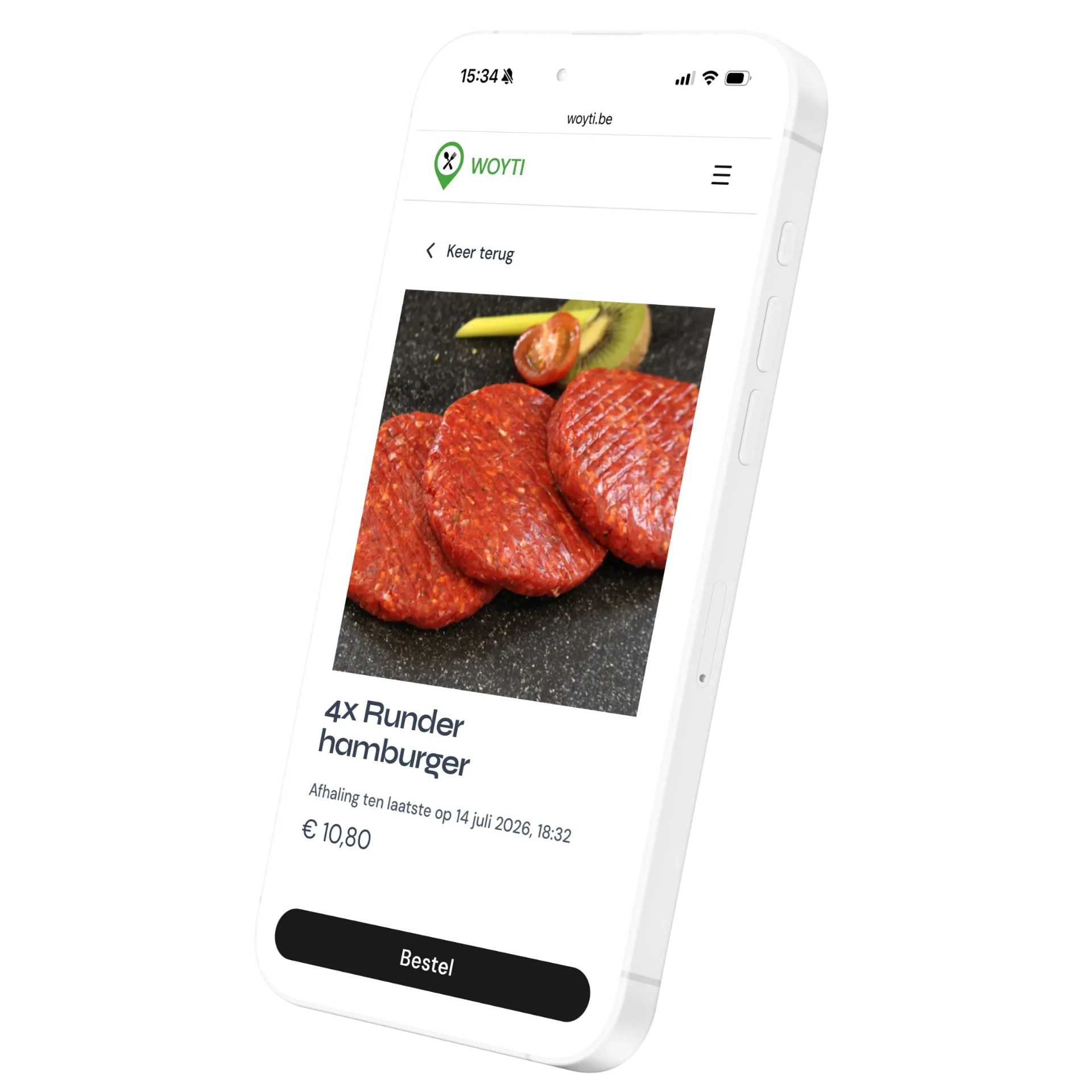 Woyti app on smartphone with daily-fresh offers